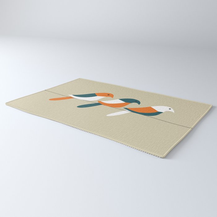 Birds on wire Rug Gallery Image 3