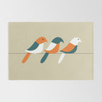 Birds on wire Rug Gallery Image 2