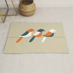Birds on wire Rug Gallery Image 1