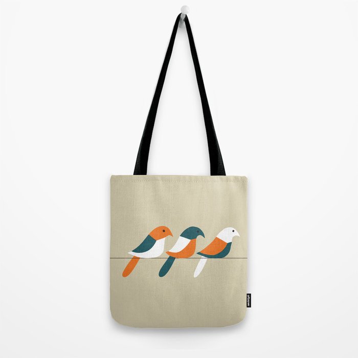Birds on wire Tote Bag Gallery Image 2