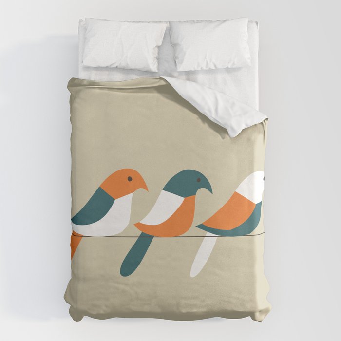 Birds on wire Duvet Cover Gallery Image 1