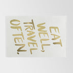 Eat Well Travel Often on Gold Rug Gallery Image 2