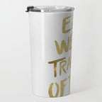 Eat Well Travel Often on Gold Travel Mug Gallery Image 3