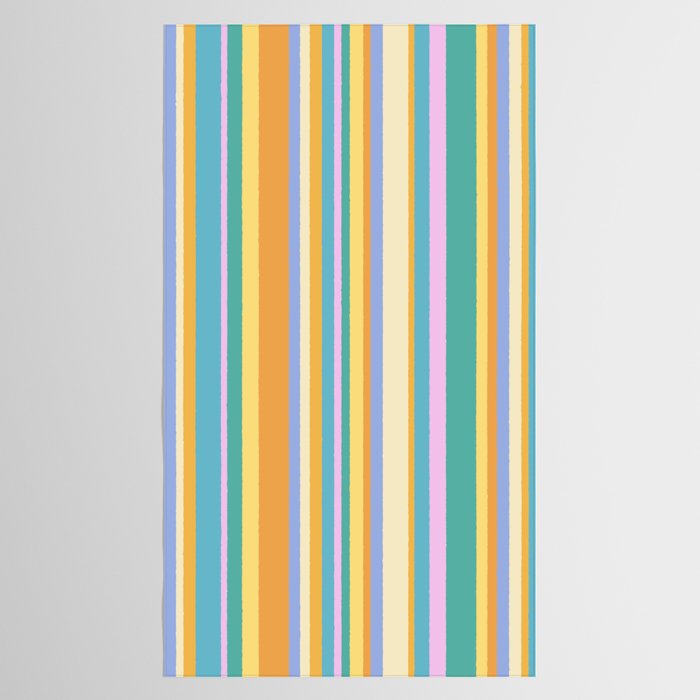Classic Stripes XXIV - 90s Summer Tablecloth Gallery Image 2