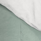 1950s Atomic Age Minimalist Starburst Pair in Black and 50s Celadon Teal Solid Comforter Gallery Image 4