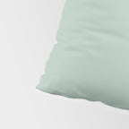 1950s Atomic Age Minimalist Starburst Pair in Black and 50s Celadon Teal Solid Pillow Sham Gallery Image 4