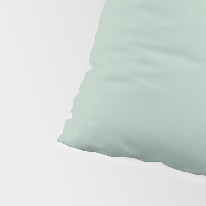 1950s Atomic Age Minimalist Starburst Pair in Black and 50s Celadon Teal Solid Pillow Sham Gallery Image 4