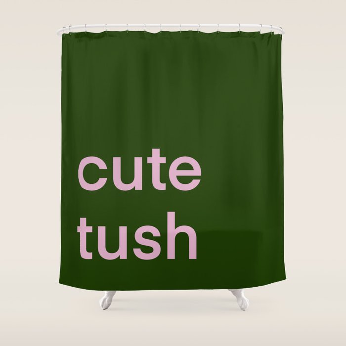 Cute Tush Shower Curtain Gallery Image 1