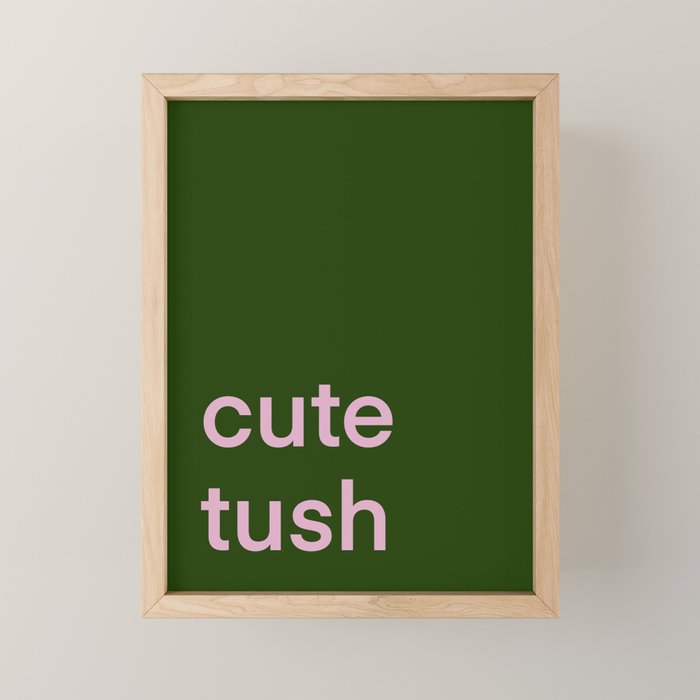 Cute Tush Mini Art Print Gallery Image 1