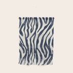 Zebra Stripes In Midnight Blue Wall Hanging Gallery Image 1
