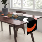 Colorful paint brush stroke line art pattern Table Runner Gallery Image 2