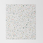 terrazzo stracciatella marble texture decorative pattern Throw Blanket Gallery Image 2