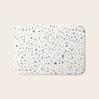terrazzo stracciatella marble texture decorative pattern Bath Mat Gallery Image 1