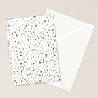 terrazzo stracciatella marble texture decorative pattern Stationery Card Gallery Image 2