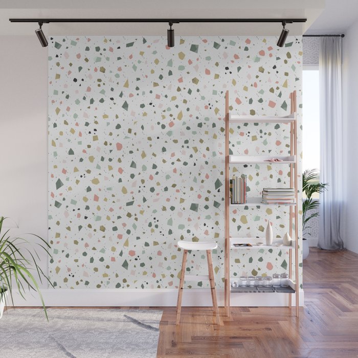 terrazzo stracciatella marble texture decorative pattern Wall Mural Gallery Image 1
