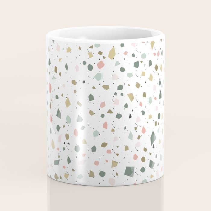 terrazzo stracciatella marble texture decorative pattern Coffee Mug Gallery Image 4