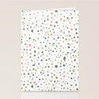 terrazzo stracciatella marble texture decorative pattern Stationery Card Gallery Image 2