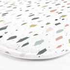 terrazzo stracciatella marble texture decorative pattern Bath Mat Gallery Image 3
