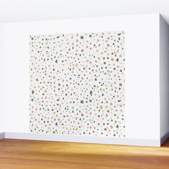 terrazzo stracciatella marble texture decorative pattern Wall Mural Gallery Image 2