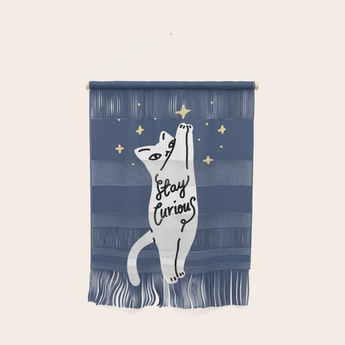 Stay Curious Cat Wall Hanging Gallery Image 1