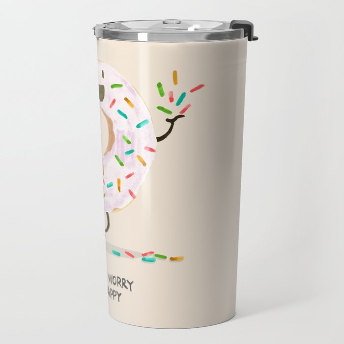 Be Happy Travel Mug Gallery Image 2