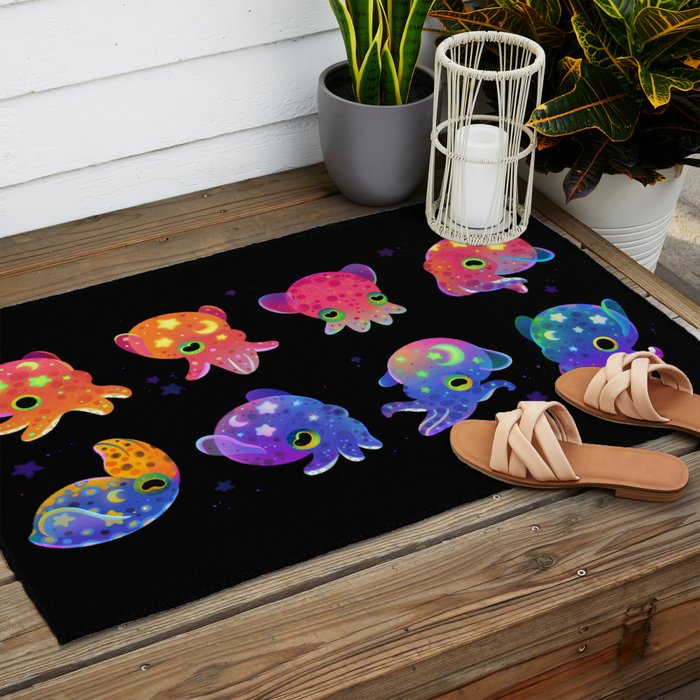 Bobtail squid Outdoor Rug Gallery Image 2