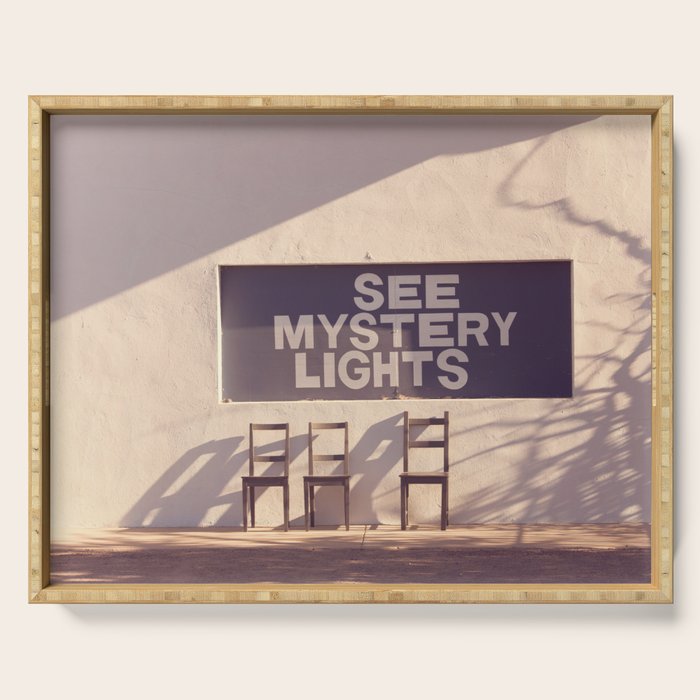 See Mystery Lights - Marfa, Texas Serving Tray Gallery Image 1