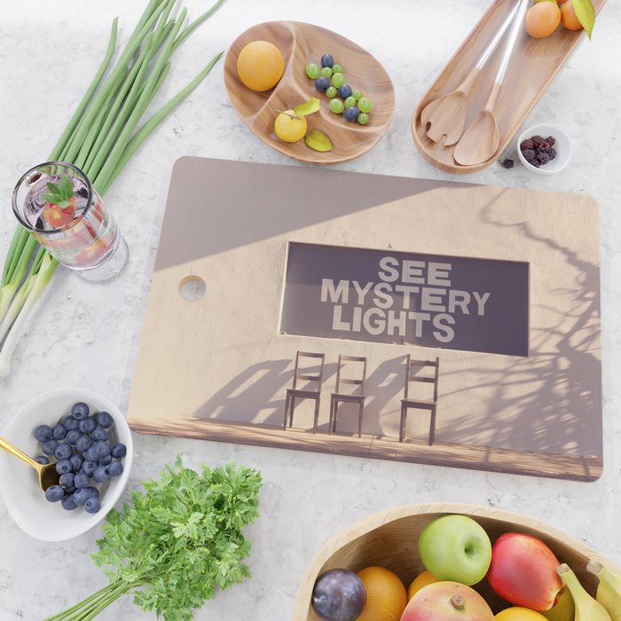 See Mystery Lights - Marfa, Texas Cutting Board Gallery Image 2