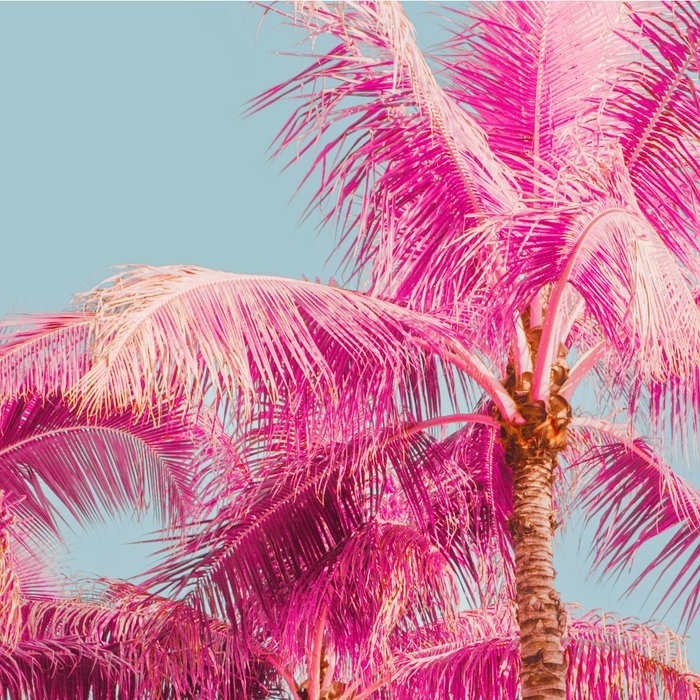 Pink Palm Trees - Surreal Nature Photography Print Coffee Mug Gallery Image 2