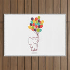 Flying Elephant Outdoor Rug Gallery Image 1