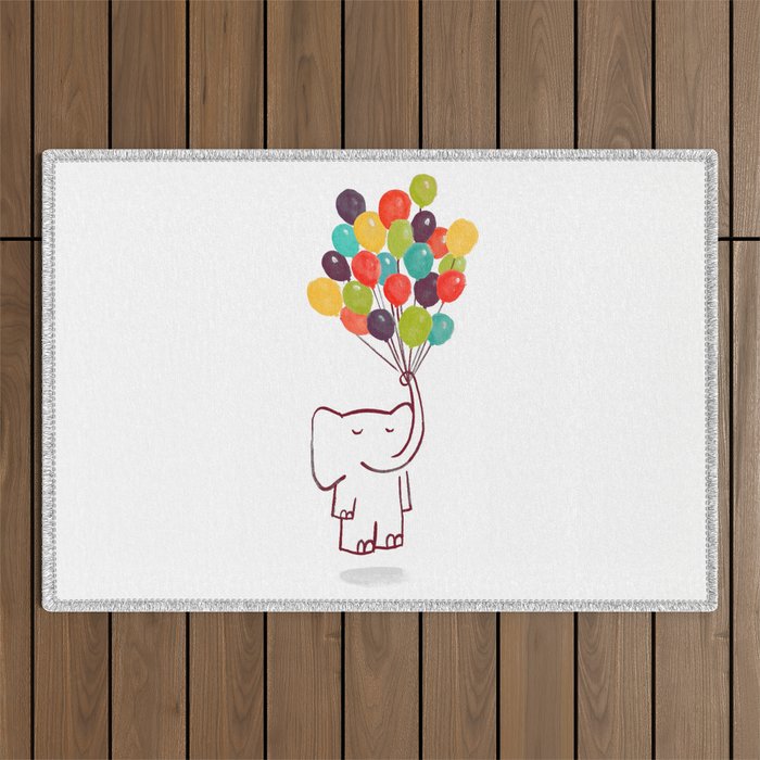 Flying Elephant Outdoor Rug Gallery Image 1