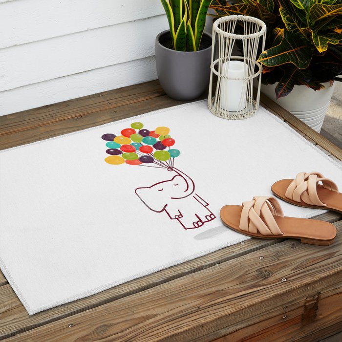 Flying Elephant Outdoor Rug Gallery Image 2
