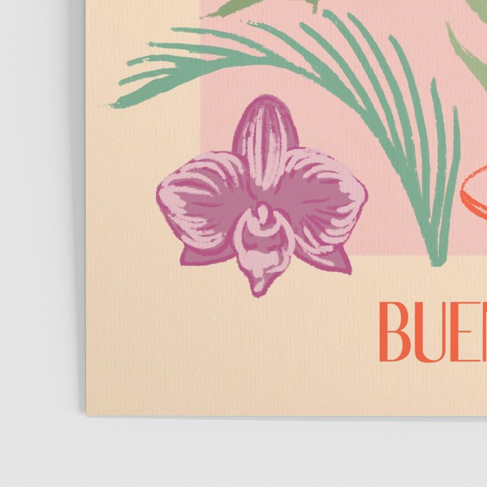 Vintage Flower Market Cocktail Bar Poster Poster Gallery Image 3