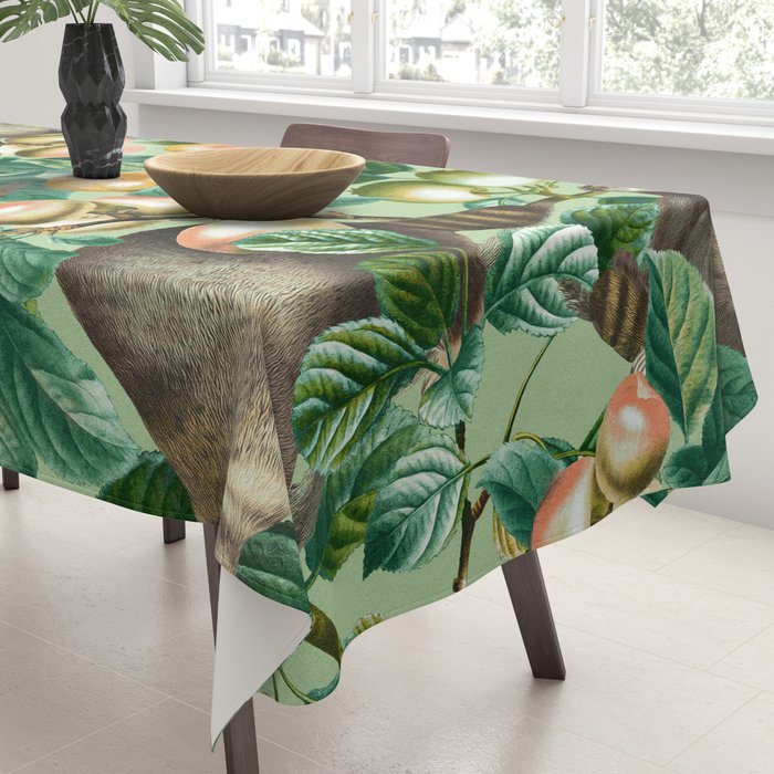 RACCOON AND FRUITS Tablecloth Gallery Image 3