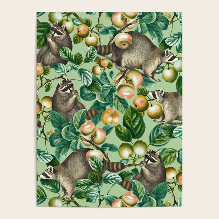 RACCOON AND FRUITS Poster Gallery Image 4