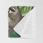 RACCOON AND FRUITS Throw Blanket Gallery Image 3