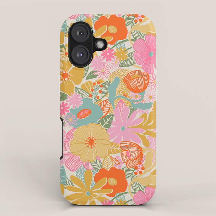 60's Retro Floral iPhone Case Gallery Image 1