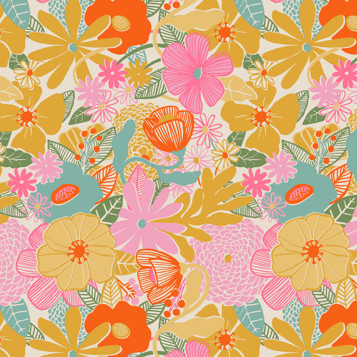 60's Retro Floral Coffee Mug Gallery Image 2