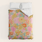 60's Retro Floral Duvet Cover Gallery Image 6