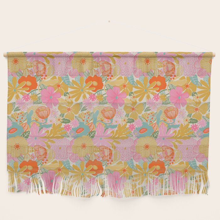 60's Retro Floral Wall Hanging Gallery Image 1