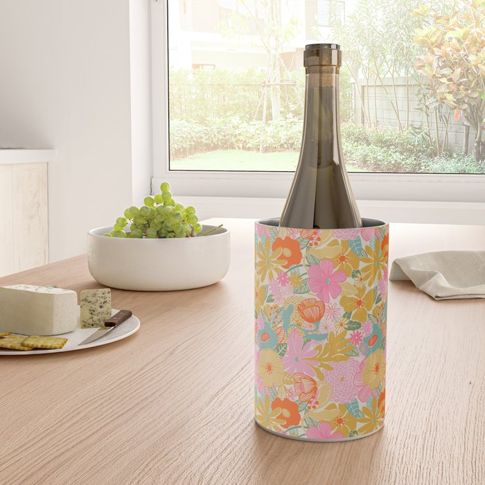60's Retro Floral Wine Chiller Gallery Image 4