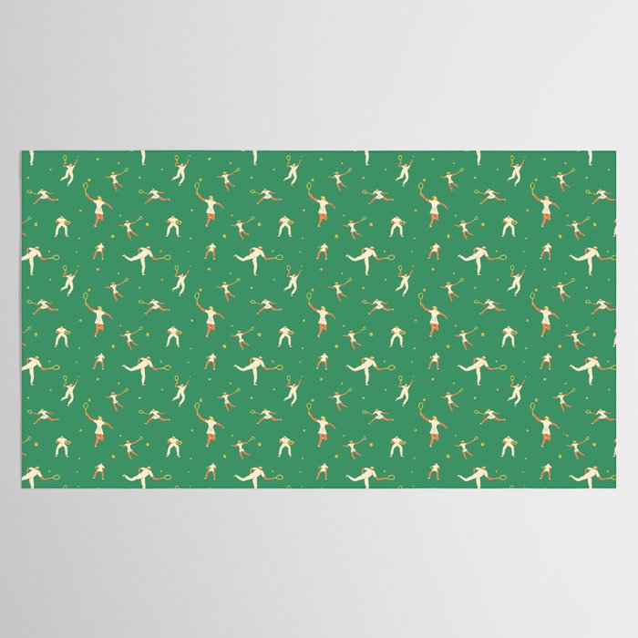 Tennis players Tablecloth Gallery Image 2