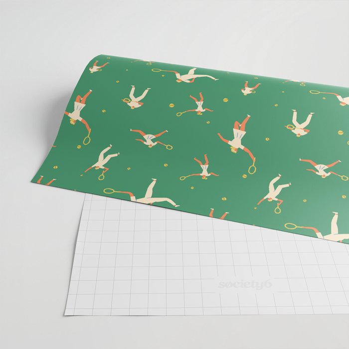 Tennis players Wrapping Paper Gallery Image 2