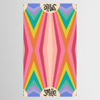 Smile - 70s Retro Sun Rainbow  Tablecloth Gallery Image 2
