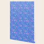 Pink and blue pop art ditsy Wallpaper Gallery Image 2