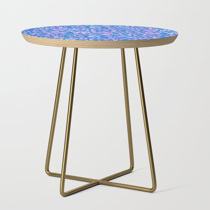 Pink and blue pop art ditsy Side Table Gallery Image 1