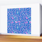 Pink and blue pop art ditsy Wall Mural Gallery Image 2