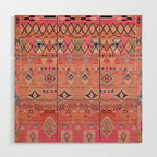 Traditional Moroccan Berber Rug Design Wood Wall Art Gallery Image 1
