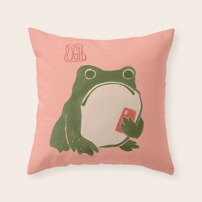 Ugh Matsumoto Hoji Frog Throw Pillow Gallery Image 6