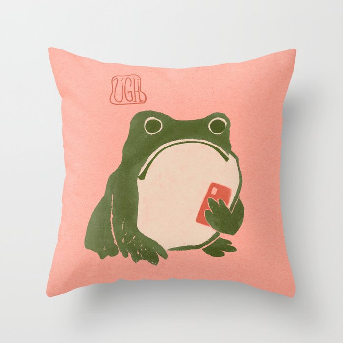 Ugh Matsumoto Hoji Frog Throw Pillow Gallery Image 6